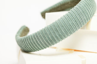 Padded headband Green velvet headband Padded alice band