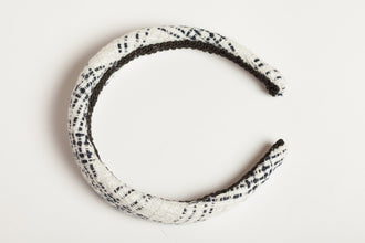 Cotton padded headband,Black and white padded headband ,Padded hairband ,Spring padded headband