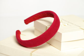 Hot pink padded headband Velvet pink padded headband Women padded headband Girl headband Ladies headbands Classic headbands