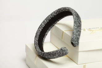 Padded headband Velvet headband Back to school headband Grey velvet padded headband Alice band