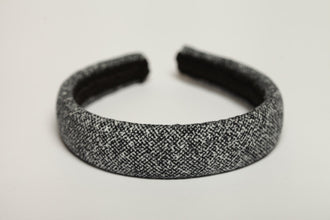 Padded headband Velvet headband Back to school headband Grey velvet padded headband Alice band