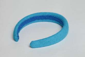 Turquoise padded headband Turquoise padded hairband Classic padded headband Traditional headbands