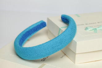 Turquoise padded headband Turquoise padded hairband Classic padded headband Traditional headbands