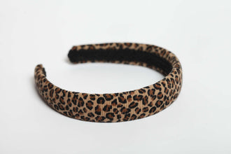 Leopard headband Leopard velvet headband Animal print headband Velvet padded headband Leopard print fascinator Teen girl headband