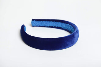 Velvet headband Padded headband Royal blue headband Royal blue hair accessory Hair band velvet headband