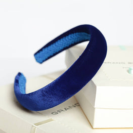 Velvet headband Padded headband Royal blue headband Royal blue hair accessory Hair band velvet headband