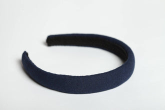 Denim headband Padded headband Navy blue headband Alice band