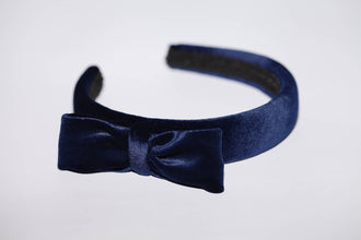 Bow headband women Royal blue headband Velvet headband Bow headband for women