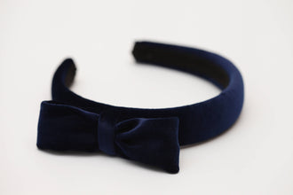 Bow headband women Royal blue headband Velvet headband Bow headband for women