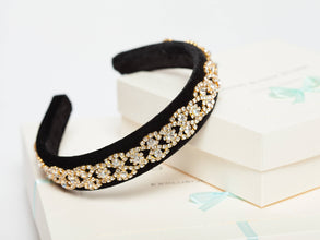 Rhinestone headband Jeweled headband Padded headband Crystal headband Beaded headband Embellished headband Diamond headband
