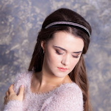 Rhinestone headband Crystal headband Jewelled headband Embellished headband Velvet headband Christmas headband woman