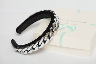 Embellished headband Jeweled headband Chain headband Velvet headband Chain headpiece