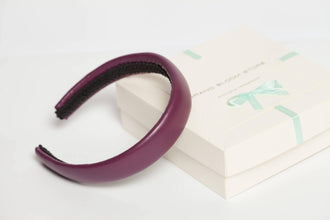 Leather headband Padded headband Christmas headband woman Handmade headbands for women Hairband women