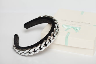 Embellished headband Jeweled headband Chain headband Velvet headband Chain headpiece