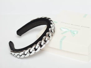 Embellished headband Jeweled headband Chain headband Velvet headband Chain headpiece