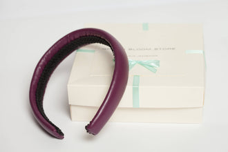 Leather headband Padded headband Christmas headband woman Handmade headbands for women Hairband women