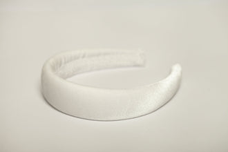 Bride headband Velvet headband White velvet padded headband Bridal hair band Bridesmaid headband Bride to be headband Headband marriage