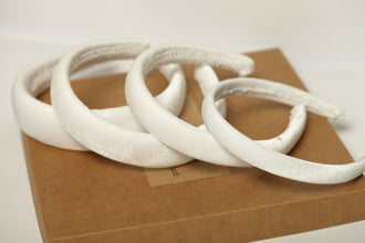 Bride headband Velvet headband White velvet padded headband Bridal hair band Bridesmaid headband Bride to be headband Headband marriage