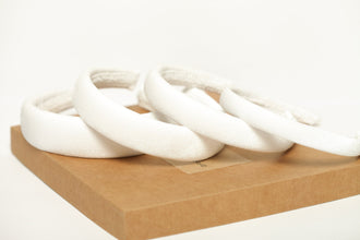 Bride headband Velvet headband White velvet padded headband Bridal hair band Bridesmaid headband Bride to be headband Headband marriage