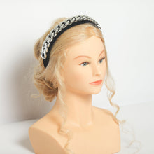 Embellished headband Jeweled headband Chain headband Velvet headband Chain headpiece