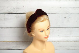Wine headband Top knot headband Knot headband women Turban twist headband Velvet turban headband Knotted headband for women