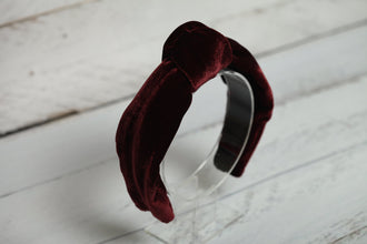 Wine headband Top knot headband Knot headband women Turban twist headband Velvet turban headband Knotted headband for women