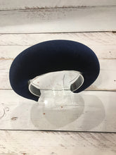 Large velvet headband  Thick headband  Wide headband Navy blue headband Navy fascinator Halo headband