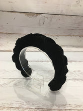 Black padded  headband| Velvet headband | Padded headband | Kate Middleton headband | black braided headband custom headband