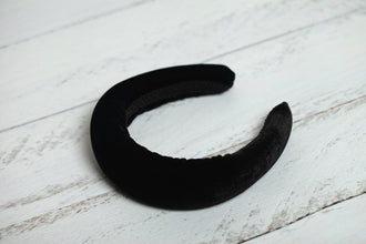 Black wide headband Velvet headband Black large headband Thick headband Halo headband Kate Middleton headband