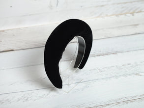 Black wide headband Velvet headband Black large headband Thick headband Halo headband Kate Middleton headband