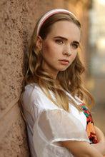 Pink womens headband Velvet headband Padded headband Soft headband