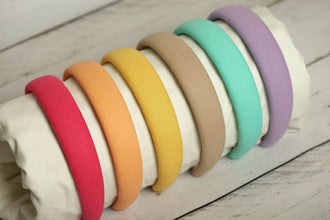 Linen headband yellow,lilac,beige,peach,hot pink,mint,baby blue linen classic headbands 3cm/2.5cm/2cm wide