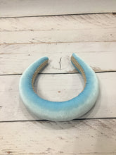 Padded headband Velvet headband Wide headband Light blue headband  Ascot hat Kate Middleton headband