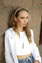 Mocha satin padded headband Beige alice band Padded satin headbands 1.5cm/2cm/2.5cm/ 3cm wide