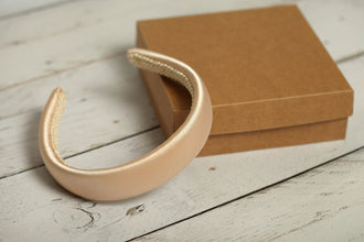 Satin padded headband Satin headbands Padded headband Alice band Silk headband Padded alice band Custom headband