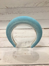 Padded headband Velvet headband Wide headband Light blue headband  Ascot hat Kate Middleton headband