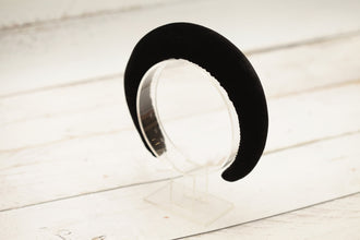 Black velvet headband Kate Middleton headband Women headband Velvet hairband Wide hair band 4 cm wide