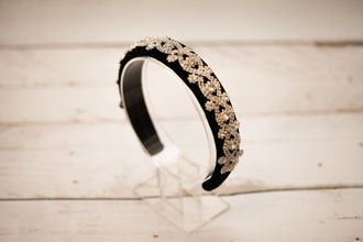 Rhinestone headband Jewelled headband Crystal headband Embellished headband Velvet headband