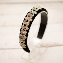 Rhinestone headband Jewelled headband Crystal headband Embellished headband Velvet headband