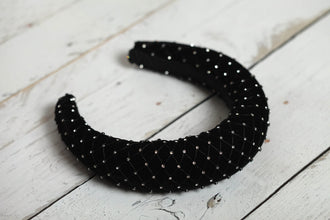 Jewelled headband Rhinestone headband Crystal headband Embellished headband Diamond headband Padded headband Velvet headband