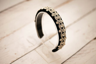 Rhinestone headband Jewelled headband Crystal headband Embellished headband Velvet headband