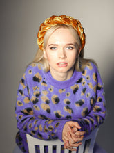 Brown mustard braided headband Velvet crown Women plaited headband Braided hairband Padded hairband Fashion hairband Women hairband