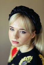 Black satin braided headband | Headband women | Black braid hairband | Plaited headband |custom headbands