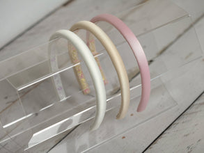 Skinny headband Thin satin padded headbands 1 cm wide Classic women headbands-pink satin headband,golden beige,white hairbands