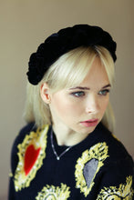 Black padded  headband| Velvet headband | Padded headband | Kate Middleton headband | black braided headband custom headband