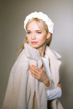 Bride headband White braided headband Braided headband Headband mariage Bride to be headband Velvet headband Bridal hair piece
