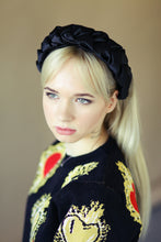 Black satin braided headband | Headband women | Black braid hairband | Plaited headband |custom headbands