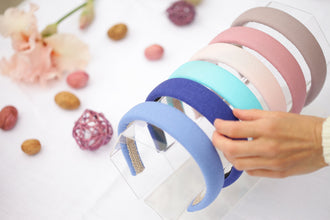 Linen headband padded light blue,blue,turquoise,light rose,dusty rose,lavender classic headbands 3cm/2.5cm/2cm wide summer headband