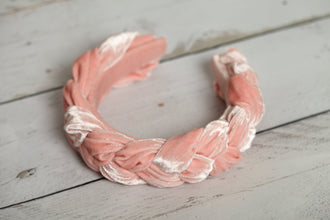 Braided headband Twist headband Padded headband Velvet headband Peach headband