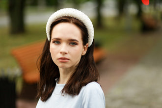 Rhinestone headband Jewelled padded headband Satin hairband Bridal crystal headpice Wedding headband Women girls bling headband